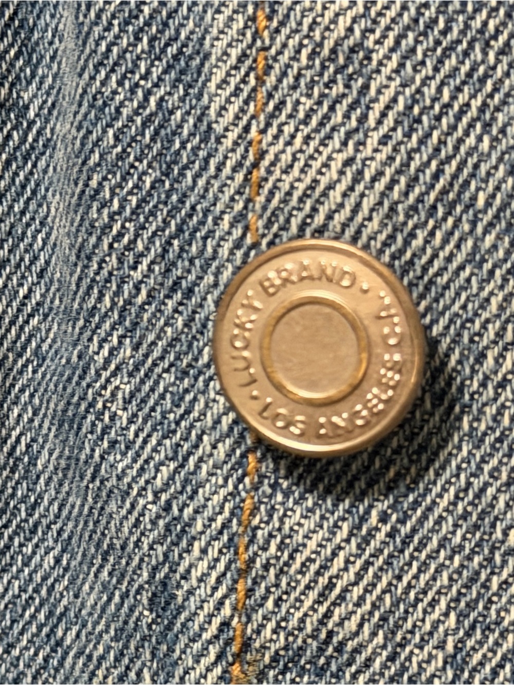 Lucky Brand Classic Denim Trucker Jacket Medium Wash XL - Picture 3 of 5
